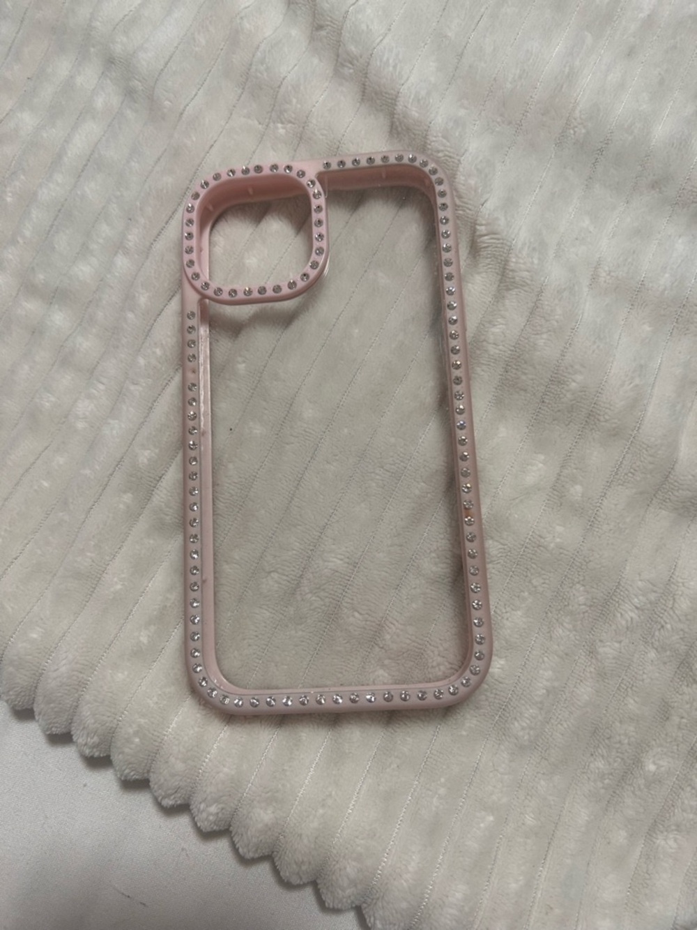 Pink Rhinestone Bling Phone Case - Compatible with iPhone 14